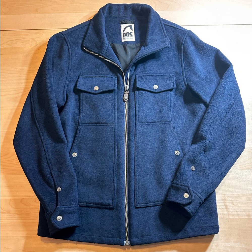 Mountain Khakis wool full zip coat size M